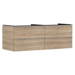 Hansgrohe Xelu Q Waschtischunterschrank Eiche Natur 1360x550mm, 4 SK für Konsole, G... HANSGROHE-54088000 4059625456910 (Abb. 1)