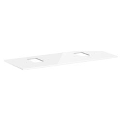 Hansgrohe Xelu Q Konsole 1360x550mm, 2 Ausschnitte für Aufsatzwaschtisch, Hahnloch,... HANSGROHE-54125050 4059625457856 (Abb. 1)