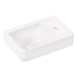 hansgrohe Xelu Q Handwaschbecken mit Ablage rechts 360x250mm mit Hahnloch ohne Über... HANSGROHE-61084450 4059625415412 (Abb. 1)