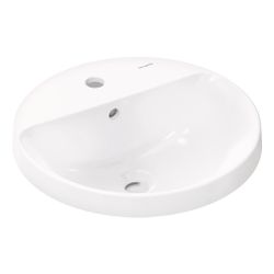 hansgrohe Xuniva S Einbauwaschtisch 450x450mm mit Hahnloch und Überlauf, SmartClean... HANSGROHE-61056450 4059625475454 (Abb. 1)