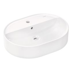 hansgrohe Xuniva U Aufsatzwaschtisch 600x450mm mit Hahnloch und Überlauf, Weiß... HANSGROHE-60171450 4059625475805 (Abb. 1)