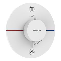 hansgrohe Shower Select Comfort S Thermostat Unterputz Mattweiß für 2 Verbraucher 2... HANSGROHE-15554700 4059625465028 (Abb. 1)