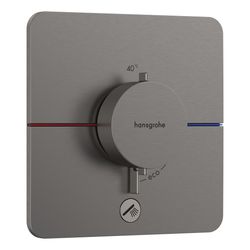 hansgrohe Shower Select Comfort Q Thermostat Unterputz Schwarz/Chrom gebürstet für ... HANSGROHE-15589340 4059625466391 (Abb. 1)