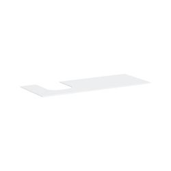 hansgrohe Xevolos E Konsole 1370x550mm Mattweiß mit Ausschnitt links für AWT geschl... HANSGROHE-54205700 4059625485866 (Abb. 1)