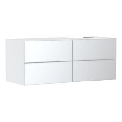 hansgrohe Xevolos E Waschtischunterschrank, Set Mattweiß 1370x550mm Front Weiß Meta... HANSGROHE-54239320 4059625486634 (Abb. 1)