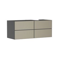 Hansgrohe Xevolos E Waschtischunterschrank Schiefergrau Matt 1370x550mm, 4 SK für K... HANSGROHE-54241390 4059625486573 (Abb. 1)