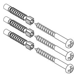 Hansgrohe Befestigungsteile WallStoris Schieber, 3 Schrauben, 3 Dübel, 94268000... HANSGROHE-94268000 4059625358948 (Abb. 1)