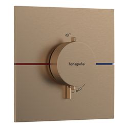 hansgrohe Shower Select Comfort E Thermostat Unterputz, Schwarz/Chrom gebürstet für... HANSGROHE-15574140 4059625466131 (Abb. 1)
