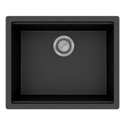hansgrohe Unterbauspüle S53 S530-U500 500 mit manueller Garnitur, Graphitschwarz... HANSGROHE-43458170 4059625514306 (Abb. 1)