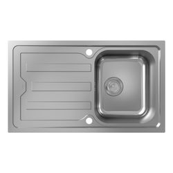 hansgrohe Einbauspüle S44 S440-F342 86342 mit Abtropffläche lang, automatischer Gar... HANSGROHE-43369800 4059625514368 (Abb. 1)