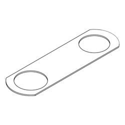 Hansgrohe AXOR Citterio C Montageplatte für 3-Loch Wannenmischer, Unterputzmontage,... HANSGROHE-49449000 4059625559413 (Abb. 1)