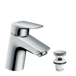 hansgrohe Logis Einhebel-Waschtischmischer 70mm 5l/min Chrom für Niederdruck/offene... HANSGROHE-71074000 4011097738673 (Abb. 1)