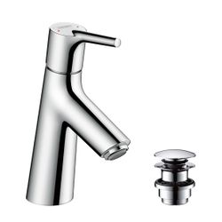 hansgrohe Talis S Einhebel-Waschtischmischer 80mm 5l/min mit Push-Open Garnitur, Ch... HANSGROHE-72011000 4011097770116 (Abb. 1)