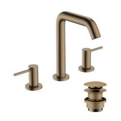 hansgrohe Tecturis S 3-Loch Waschtischarmatur 150mm 4l/min EcoSmart plus Bronze geb... HANSGROHE-73330140 4059625470909 (Abb. 1)