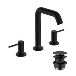 hansgrohe Tecturis S 3-Loch Waschtischarmatur 150mm 4l/min EcoSmart plus, Mattschwa... HANSGROHE-73330670 4059625470893 (Abb. 1)