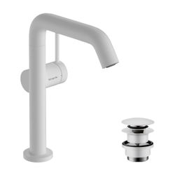 hansgrohe Tecturis S Einhebel-Waschtischmischer 210mm 4l/min Fine CoolStart Mattwei... HANSGROHE-73360700 4059625474594 (Abb. 1)