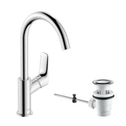 hansgrohe Logis Einhebel-Waschtischmischer 210mm 5l/min Chrom mit Schwenkauslauf un... HANSGROHE-71130000 4011097738482 (Abb. 1)