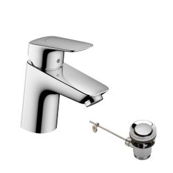 hansgrohe Logis Einhebel-Waschtischmischer 70mm 5l/min Chrom mit Metall-Zugstangen-... HANSGROHE-71170000 4011097783475 (Abb. 1)