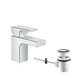 hansgrohe Vernis Shape Einhebel-Waschtischmischer 70mm 5l/min Chrom mit isolierter ... HANSGROHE-71560000 4059625321454 (Abb. 1)