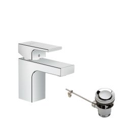 hansgrohe Vernis Shape Einhebel-Waschtischmischer 70mm 5l/min Chrom mit isolierter ... HANSGROHE-71566000 4059625321423 (Abb. 1)