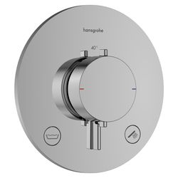 Hansgrohe Ecostat Comfort S Thermostat Unterputz, 25,7l/min, für 2 Verbraucher, int... HANSGROHE-33718000 4059625624944 (Abb. 1)
