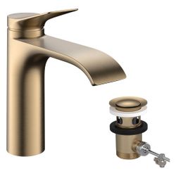 Hansgrohe Vivenis Einhebel-Waschtischmischer 110mm, 5l/min, CoolStart, Zugstangen-A... HANSGROHE-75023140 4059625554982 (Abb. 1)