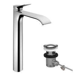 hansgrohe Vivenis Einhebel-Waschtischmischer 250mm 5l/min CoolStart Chrom für Aufsa... HANSGROHE-75044000 4059625555132 (Abb. 1)