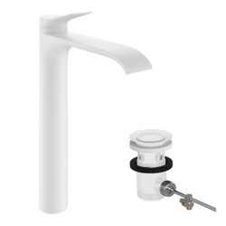 hansgrohe Vivenis Einhebel-Waschtischmischer 250mm 5l/min CoolStart Mattweiß für Au... HANSGROHE-75044700 4059625555422 (Abb. 1)