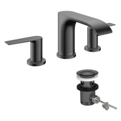 Hansgrohe Vivenis 3-Loch Waschtischarmatur 90mm, 5l/min, Zugstangen-Ablaufgarnitur,... HANSGROHE-75033340 4059625555620 (Abb. 1)