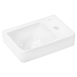 Hansgrohe Xelu Q Handwaschbecken, Ablage rechts 360x250mm, Hahnloch ohne Überlauf, ... HANSGROHE-60314450 4059625620441 (Abb. 1)