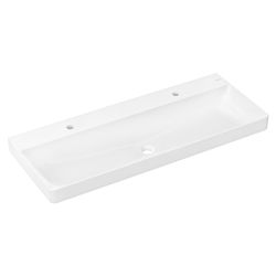 Hansgrohe Xelu Q Waschtisch 1200x480mm, 2 Hahnlöcher ohne Überlauf, Weiß... HANSGROHE-60322450 4059625620366 (Abb. 1)