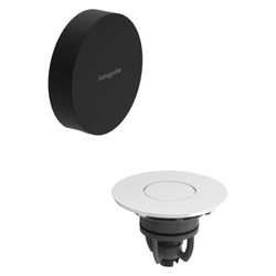 Hansgrohe Flexaplus Fertigset Ablauf-, Überlaufgarnitur, Rahmen Mattschwarz, Deckel... HANSGROHE-58187670 4059625514139 (Abb. 1)