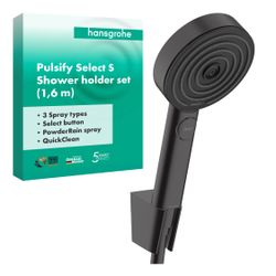 hansgrohe Pulsify Select S Brausehalterset 105mm 11,4l/min 3jet Relaxation, Mattsch... HANSGROHE-24303670 4059625358429 (Abb. 1)