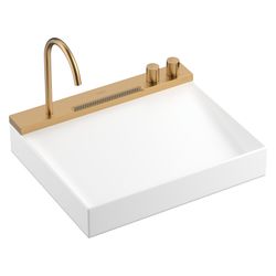 Hansgrohe Aufsatzwaschtisch Avalegra AquaUnit, 580x475x100mm, Armatur, Brushed Bron... HANSGROHE-22472140 4059625626429 (Abb. 1)
