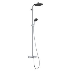 Hansgrohe Activera S Showerpipe Duschsystem 1jet, EcoSmart, Kopfbrause 240mm, Handb... HANSGROHE-28871000 4059625605806 (Abb. 1)
