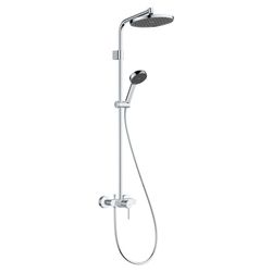 Hansgrohe Activera S Showerpipe Duschsystem 1jet, EcoSmart, Kopfbrause 240mm, Handb... HANSGROHE-28875000 4059625605868 (Abb. 1)