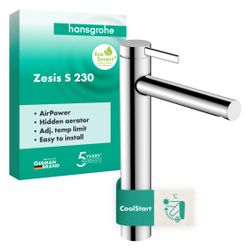 Hansgrohe Zesis S Einhebel-Waschtischmischer 230 CoolStart für Aufsatzwaschtische o... HANSGROHE-74731000 4059625563045 (Abb. 1)