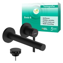 Hansgrohe Zesis S Einhebel-Waschtischmischer Unterputz für Wandmontage mit Auslauf ... HANSGROHE-74750670 4059625563014 (Abb. 1)