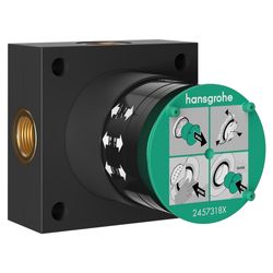 Hansgrohe Grundkörper für Kopfbrause 2jet, 80-108mm, Einbauteil... HANSGROHE-24573180 4059625568583 (Abb. 1)