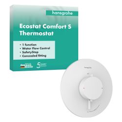 Hansgrohe Ecostat Comfort S Thermostat Unterputz, 25,2l/min, für 1 Verbraucher, Mat... HANSGROHE-33714700 4059625624777 (Abb. 1)