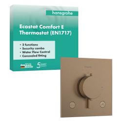 Hansgrohe Ecostat Comfort E Thermostat Unterputz, 25,7l/min, für 2 Verb., integrier... HANSGROHE-33716140 4059625624654 (Abb. 1)