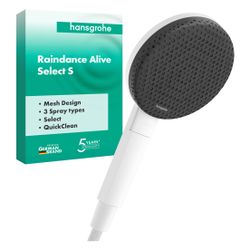 Hansgrohe Raindance Alive Select S Handbrause 125mm, 10,8l/min, 3jet, Mattweiß... HANSGROHE-24500700 4059625479193 (Abb. 1)