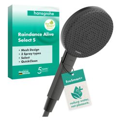 Hansgrohe Raindance Alive Select S Handbrause 125mm, 5,9l/min, 3jet EcoSmartPlus, B... HANSGROHE-24512340 4059625562703 (Abb. 1)