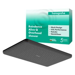 Hansgrohe Raindance Alive Q Kopfbrause, 11l/min, 210x340mm 1jet, Mattschwarz... HANSGROHE-24530670 4059625449233 (Abb. 1)
