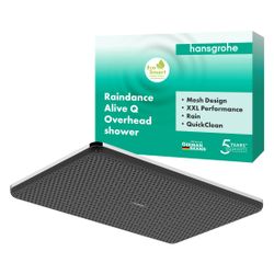 Hansgrohe Raindance Alive Q Kopfbrause, 6,8l/min, 210x340mm, 1jet, EcoSmart, Chrom... HANSGROHE-24531000 4059625449264 (Abb. 1)