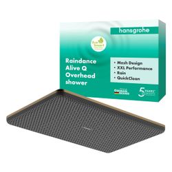 Hansgrohe Raindance Alive Q Kopfbrause, 6,8l/min, 210x340mm, 1jet, EcoSmart, Brushe... HANSGROHE-24531140 4059625449295 (Abb. 1)