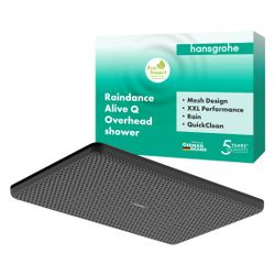 Hansgrohe Raindance Alive Q Kopfbrause, 6,8l/min, 210x340mm, 1jet, EcoSmart, Mattsc... HANSGROHE-24531670 4059625449271 (Abb. 1)