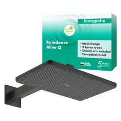 Hansgrohe Raindance Alive Q Kopfbrause, 6,6l/min, 210x340mm, 2jet, EcoSmart, Brause... HANSGROHE-24551340 4059625568200 (Abb. 1)