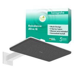 Hansgrohe Raindance Alive Q Kopfbrause, 6,6l/min, 210x340mm, 2jet, EcoSmart, Brause... HANSGROHE-24551700 4059625449486 (Abb. 1)