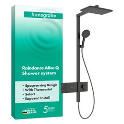 Hansgrohe Raindance Alive Q Showerpipe Duschsystem 210x340mm, 1jet, ShowerSelect Co... HANSGROHE-24580340 4059625568552 (Abb. 1)